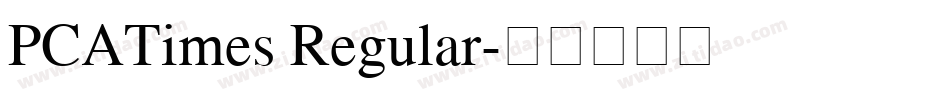 PCATimes Regular字体转换